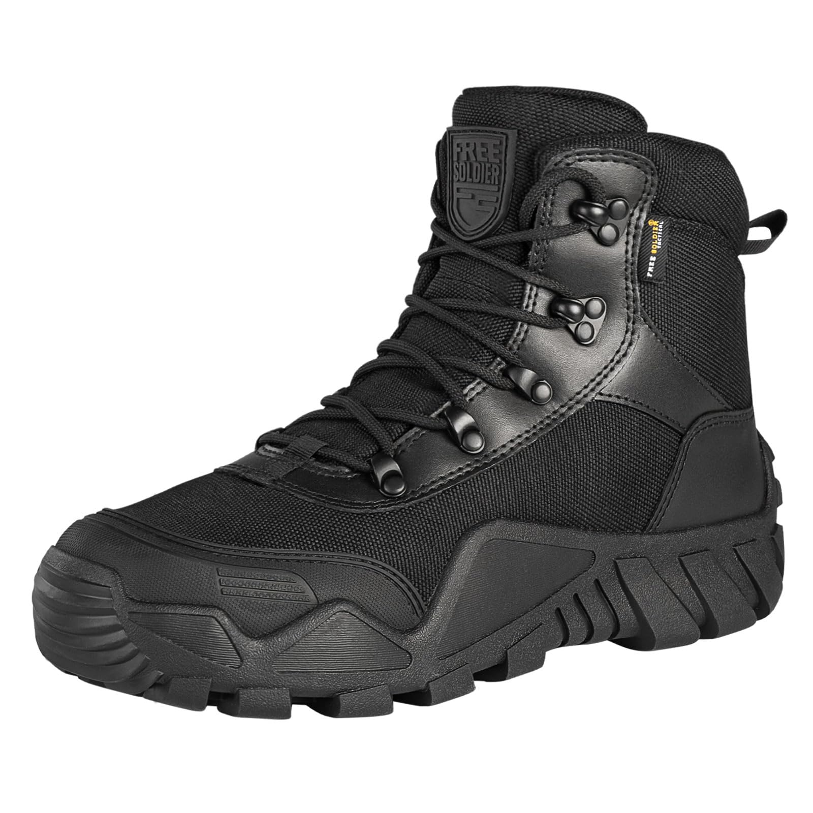 FREE SOLDIER Men's Waterproof Tactical Hiking Boots | Lightweight Outdoor Military Footwear | Perfect for Hiking and Wor
